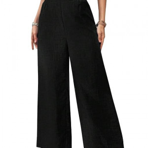 Women's Loose Fit Trousers | WoBlack