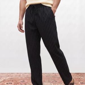 Men Striped Casual Trouser