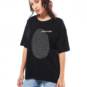 Women's Cotton Oversized Fit Half Sleeve Round Neck T-Shirt