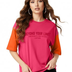Half Sleeve Cottonblend Oversized Tshirt