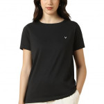 Women’s Solid Round Neck T‑Shirt