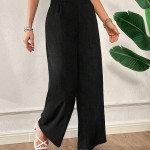 Women's Loose Fit Trousers | WoBlack