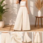 " Brand: fragIn Women's Premium Chicken Palazzo Pants | Wide Leg Flared Fit"