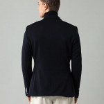 Solid Knitted Blazer for Men