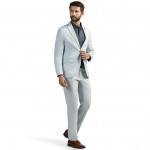 Men's Slim Fit Checked 3-Piece Suit