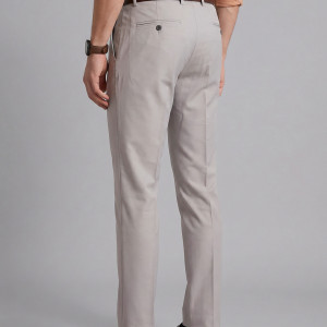 Men Flat-Front Formal Trousers