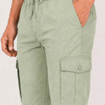 Men Pista Green Cargo Trousers