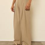 Men Relaxed  Easy Wash Pleated Trousers