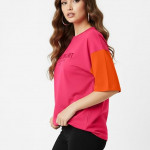 Half Sleeve Cottonblend Oversized Tshirt