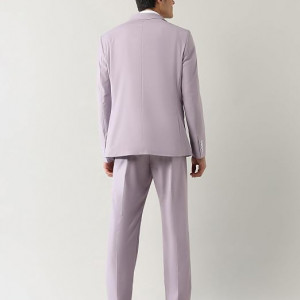 solid Two Piece Suit Beige