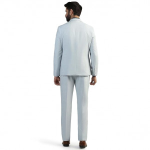 Men's Slim Fit Checked 3-Piece Suit