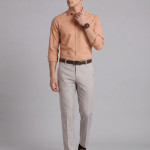 Men Flat-Front Formal Trousers