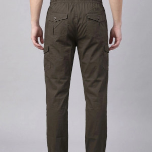 Men Coffee Brown Cargo Trousers