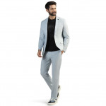 Men's Slim Fit Checked 3-Piece Suit