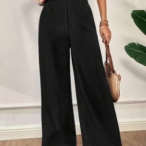 Women's Loose Fit Trousers | WoBlack